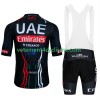 Homme Tenue Cycliste et Cuissard à Bretelles Uae Emirates 2024 Black